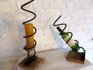 Ressorts porte bougie, porte bouteille